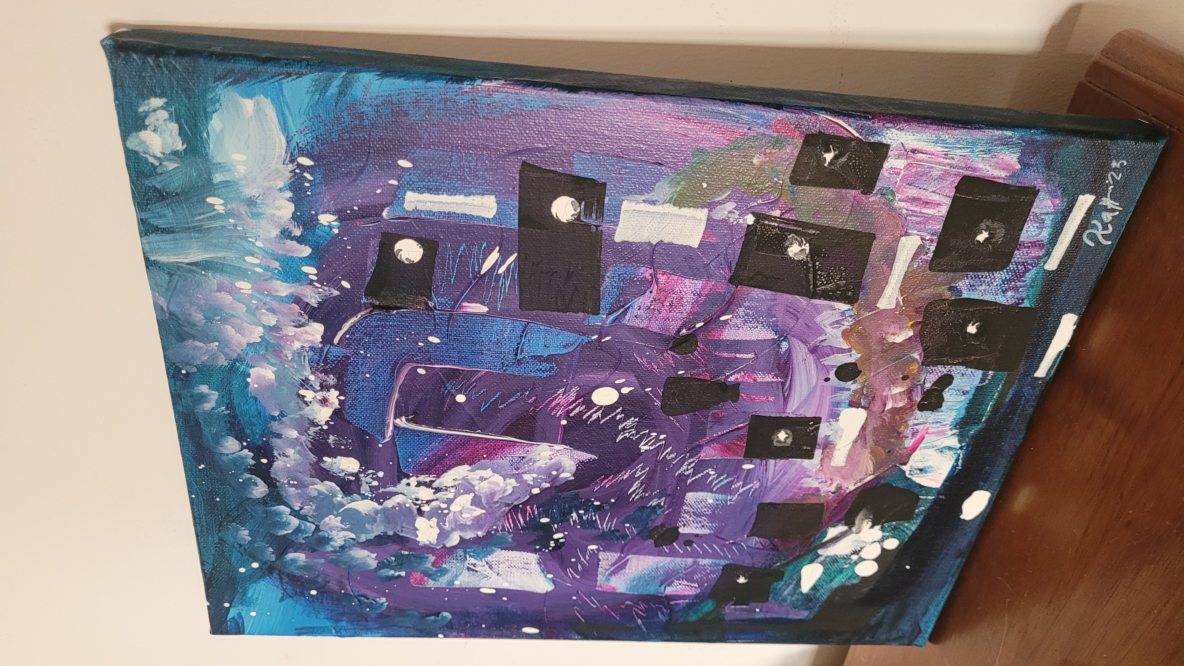 Artist's work showcasing intuitive strokes